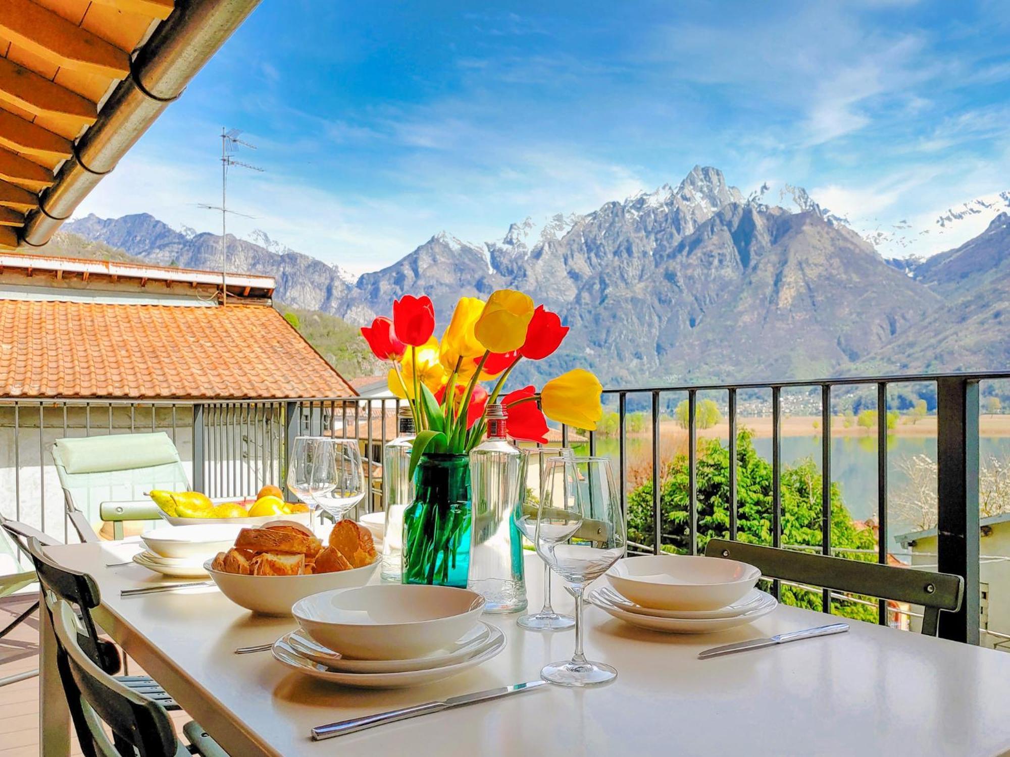 Dascio Dolce Ferienwohnung Panorama Balkon Am See מראה חיצוני תמונה
